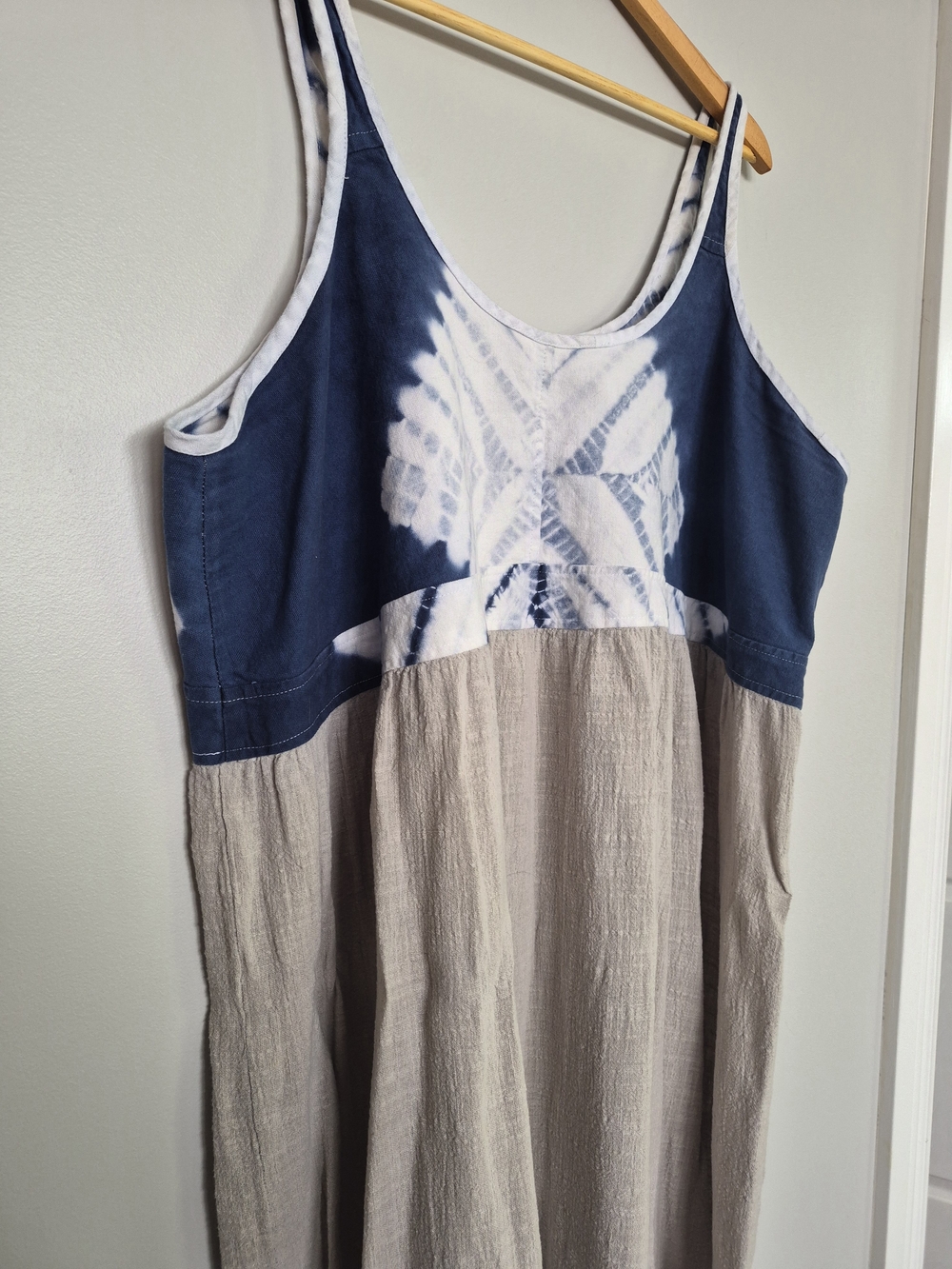 Handmade Linnen & Cotton Sleeveless Summer Tank Dress XXL